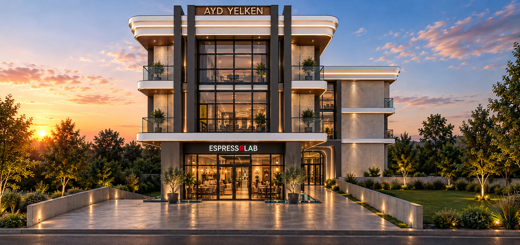 AYD Yelken proje görseli, giriş cephesi
